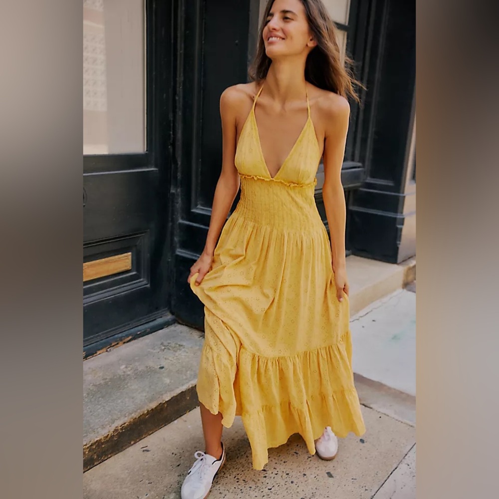 Free People Pintuck Paradise Maxi Dress